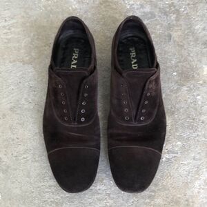 Prada Suede Oxfords  